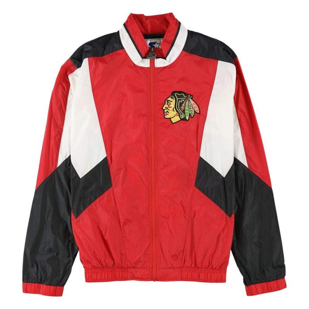 STARTER Womens Chicago Blackhawks Windbreaker Jacket, NWT